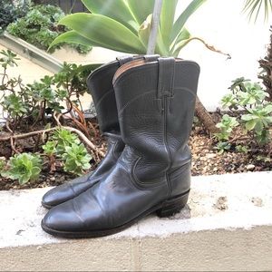 Justin Grey Cowboy Boots Size 7